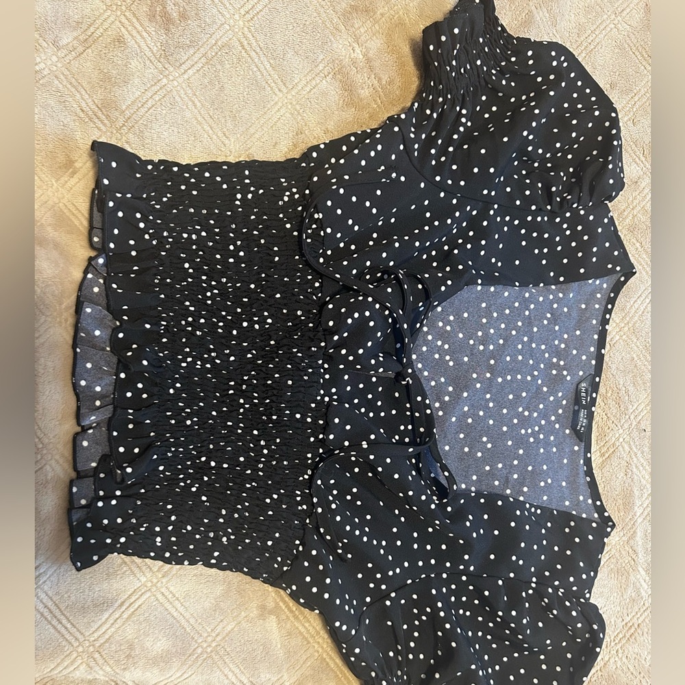 Cute Polka Dot Blouse for Ocassions